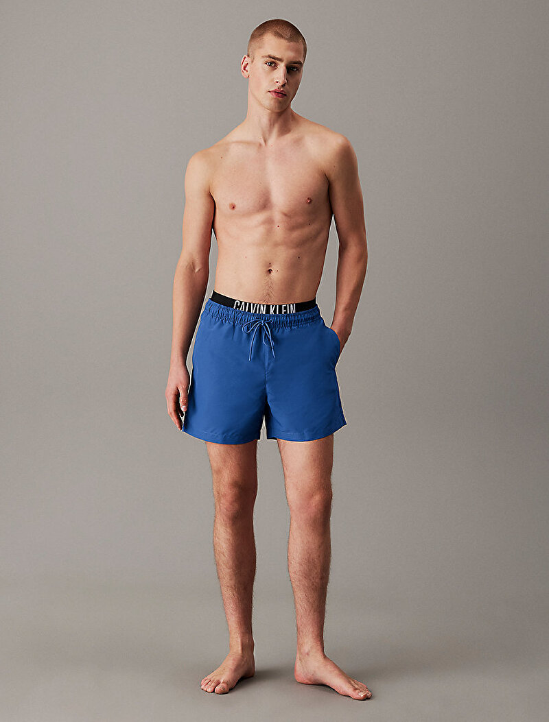 Calvin Klein Mavi Renkli Erkek Medium Double Deniz Şortu