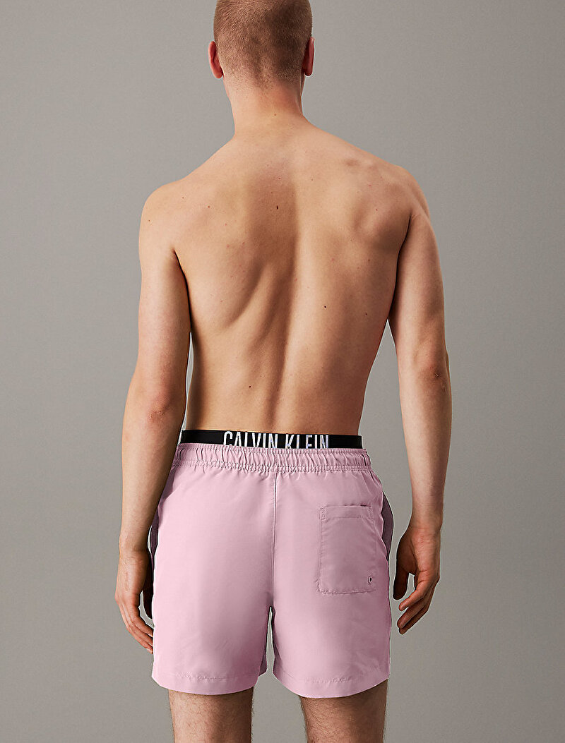 Calvin Klein Pembe Renkli Erkek Medium Double Deniz Şortu