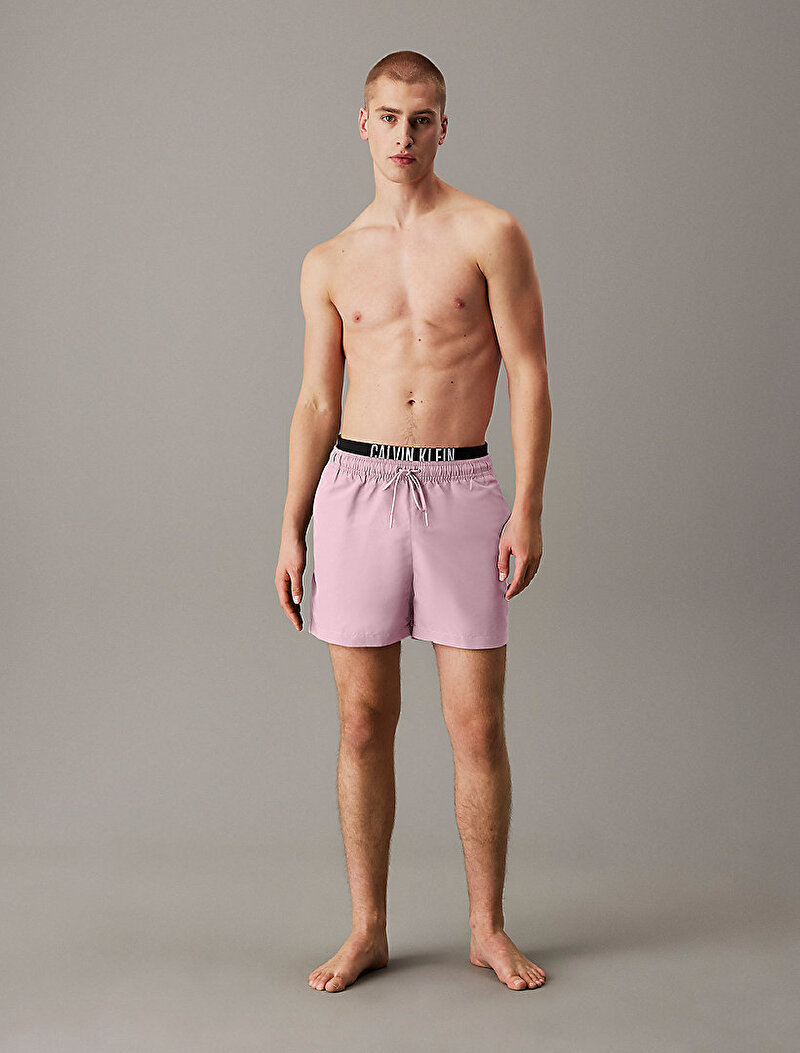 Calvin Klein Pembe Renkli Erkek Medium Double Deniz Şortu