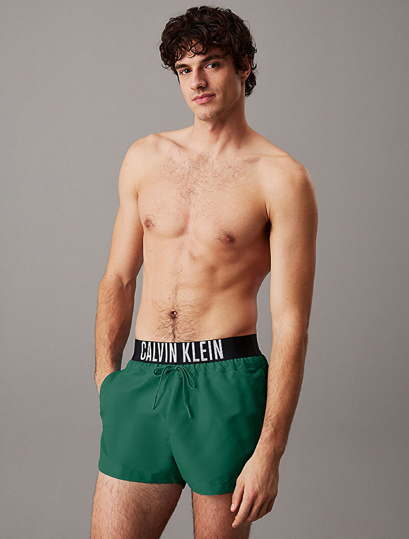 Calvin Klein Yeşil Renkli Erkek Kısa Deniz Şortu