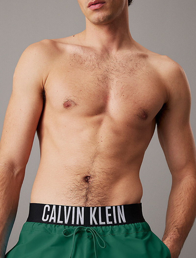 Calvin Klein Yeşil Renkli Erkek Kısa Deniz Şortu