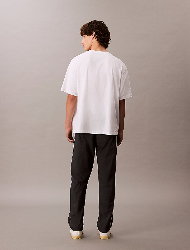 Calvin Klein Siyah Renkli Erkek Relaxed Crinkle Pantolon