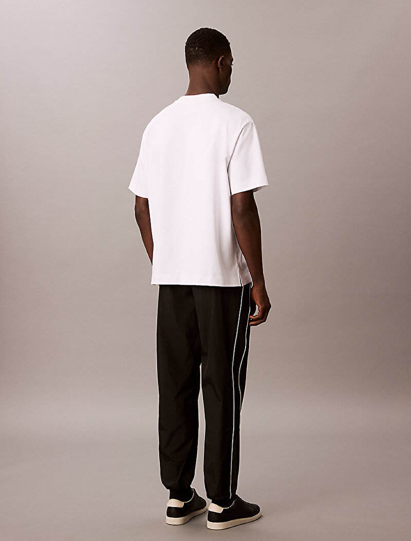 Calvin Klein Siyah Renkli Erkek Relaxed Crinkle Pantolon