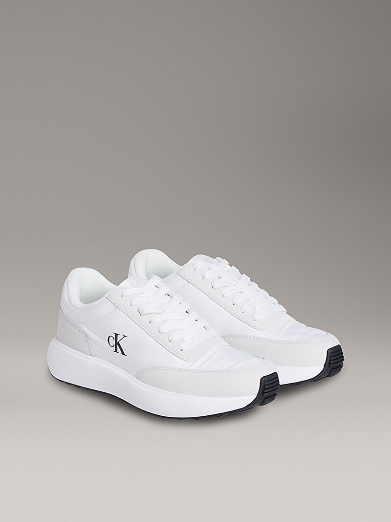 Calvin Klein Beyaz Renkli Kadın Runner Sneaker