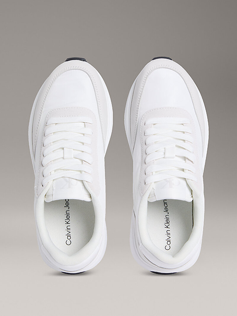 Calvin Klein Beyaz Renkli Kadın Runner Sneaker