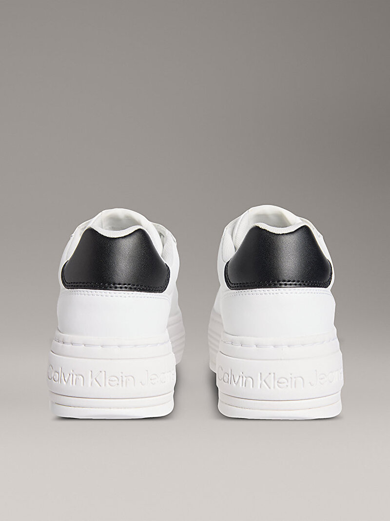 Calvin Klein Beyaz Renkli Kadın Bold Flatform Low Lace Sneaker