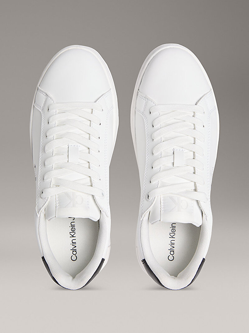 Calvin Klein Beyaz Renkli Kadın Bold Flatform Low Lace Sneaker