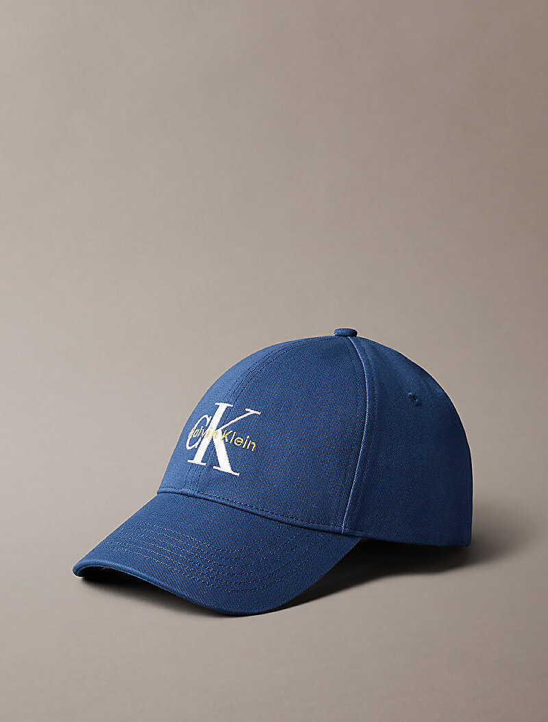 Calvin Klein Mavi Renkli Erkek Monologo Embroidery Şapka
