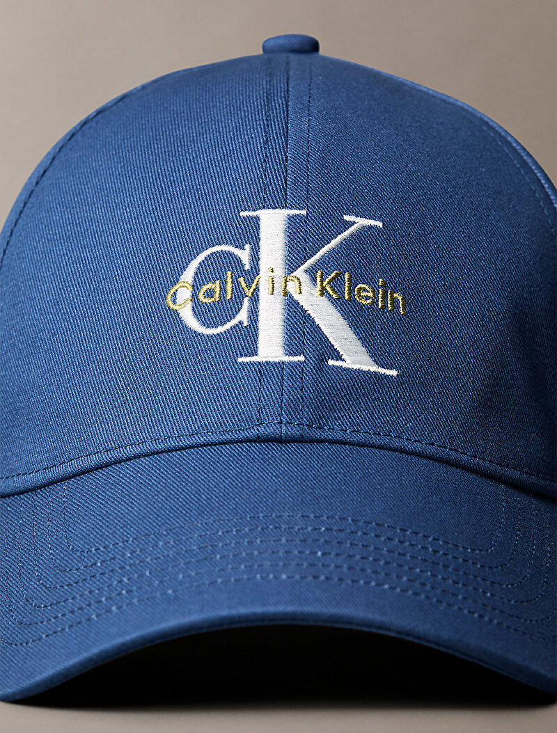 Calvin Klein Mavi Renkli Erkek Monologo Embroidery Şapka