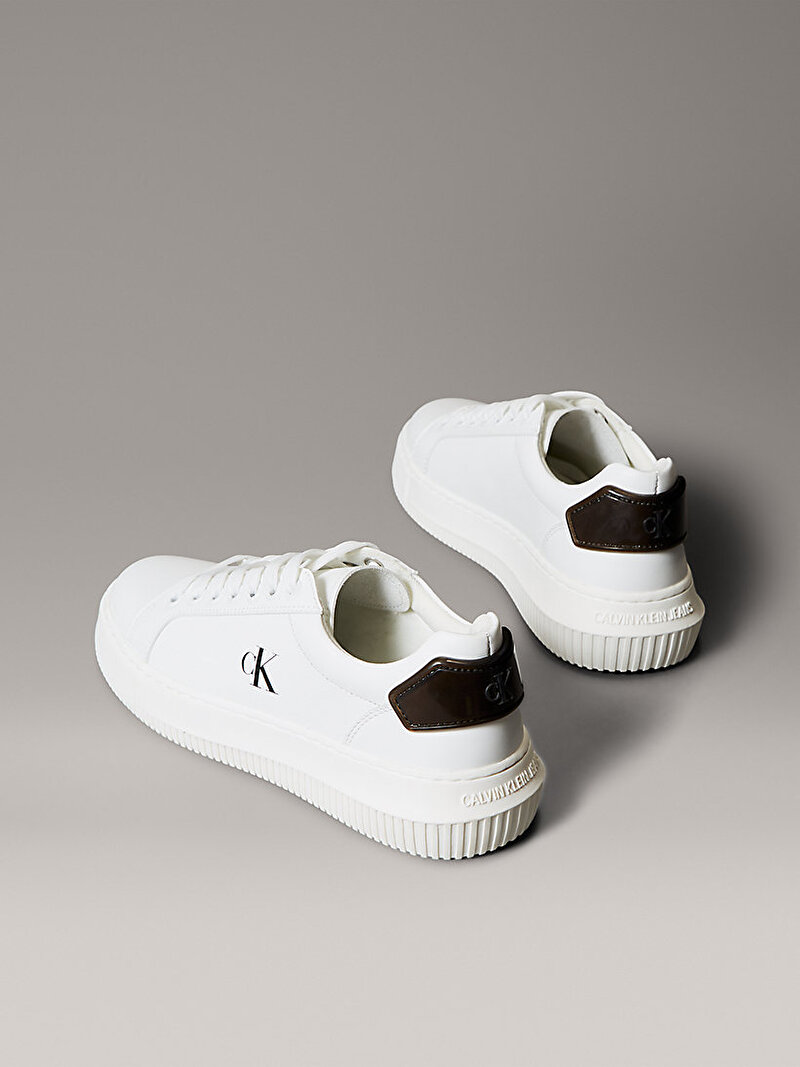 Calvin Klein Beyaz Renkli Kadın Chunky Cupsole Runner Sneaker