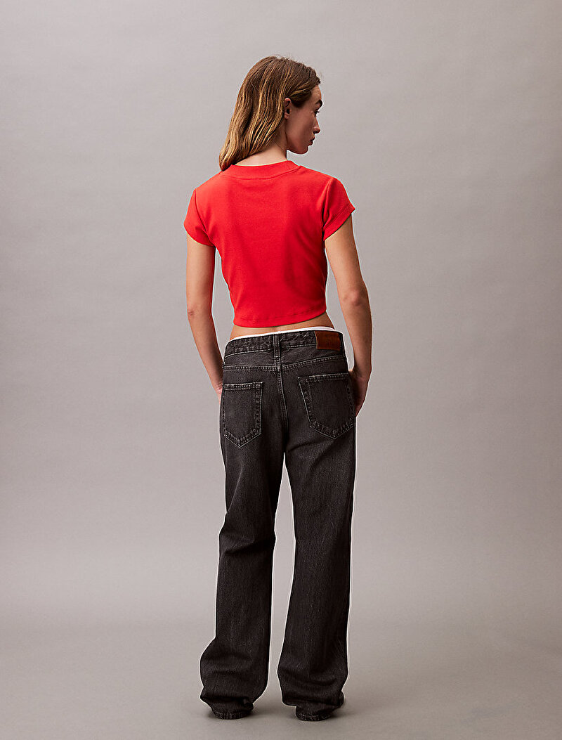 Calvin Klein Kırmızı Renkli Kadın Monogram Baby T-shirt