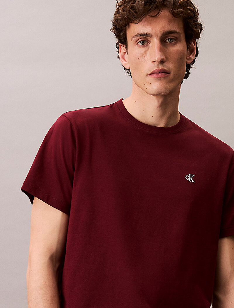 Calvin Klein Kırmızı Renkli Erkek Easy Monogram T-shirt
