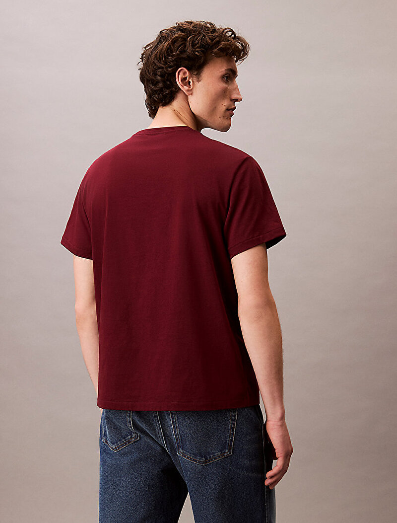 Calvin Klein Kırmızı Renkli Erkek Easy Monogram T-shirt