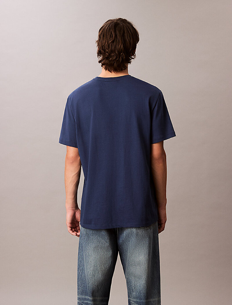 Calvin Klein Lacivert Renkli Erkek Easy Monogram T-shirt