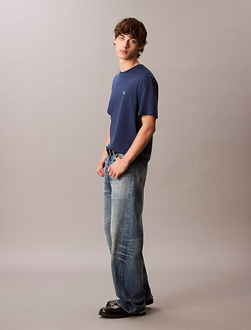 Calvin Klein Lacivert Renkli Erkek Easy Monogram T-shirt