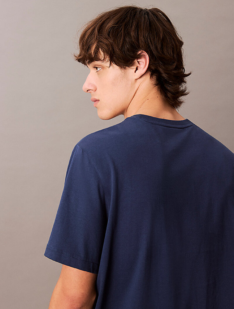 Calvin Klein Lacivert Renkli Erkek Easy Monogram T-shirt