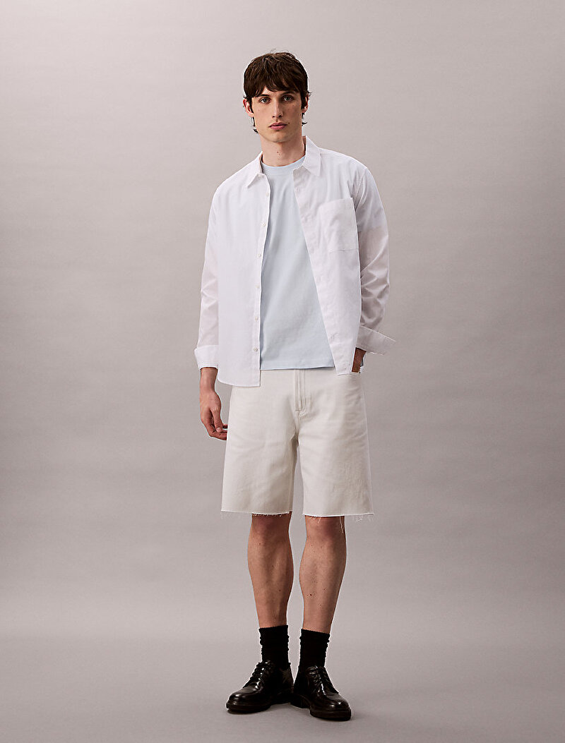 Calvin Klein Mavi Renkli Erkek Easy Monogram T-shirt