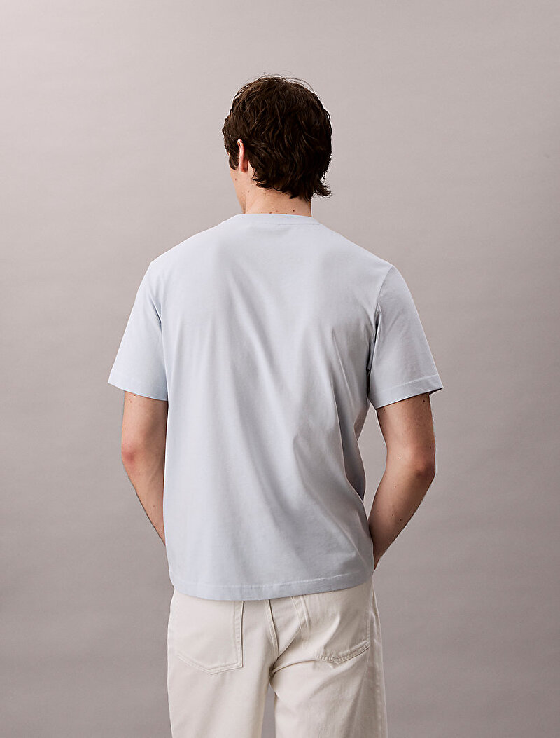 Calvin Klein Mavi Renkli Erkek Easy Monogram T-shirt