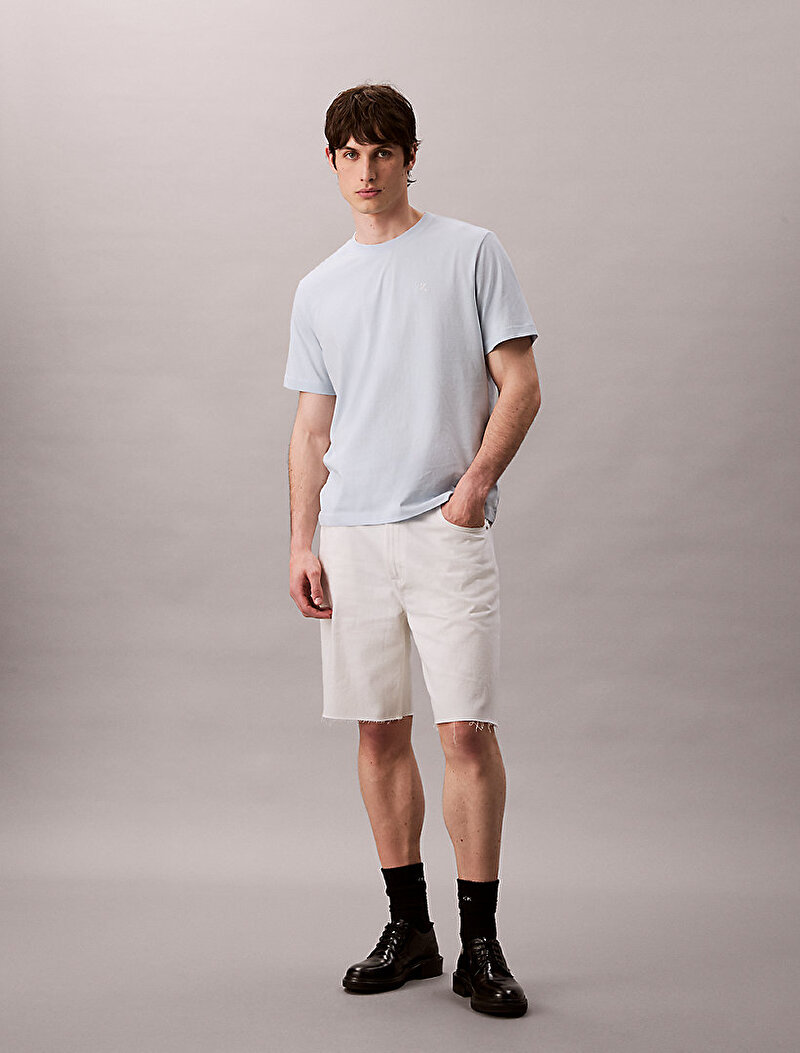 Calvin Klein Mavi Renkli Erkek Easy Monogram T-shirt