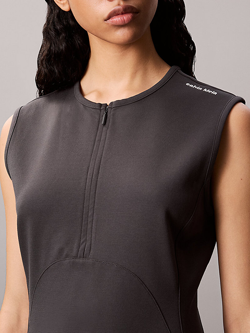 Calvin Klein Siyah Renkli Kadın Punto Milano Elbise