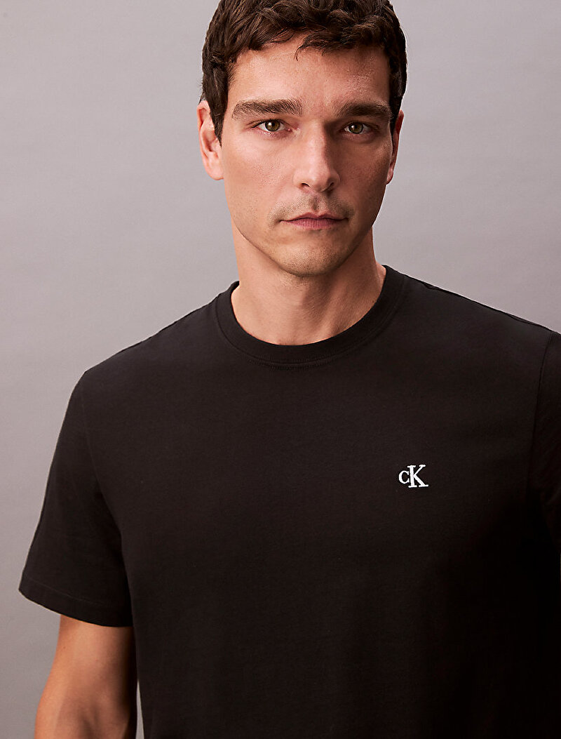 Calvin Klein Siyah Renkli Erkek Easy Monogram T-shirt