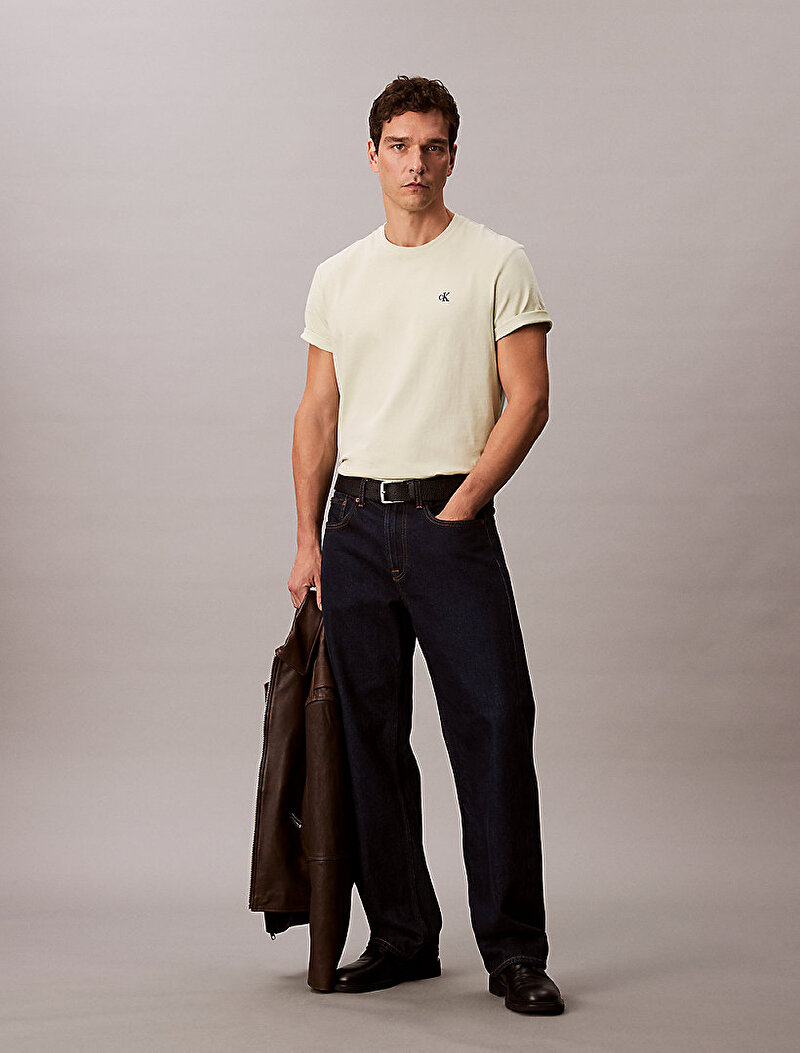 Calvin Klein Yeşil Renkli Erkek Easy Monogram T-shirt