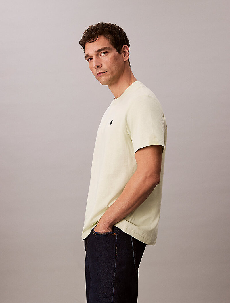 Calvin Klein Yeşil Renkli Erkek Easy Monogram T-shirt