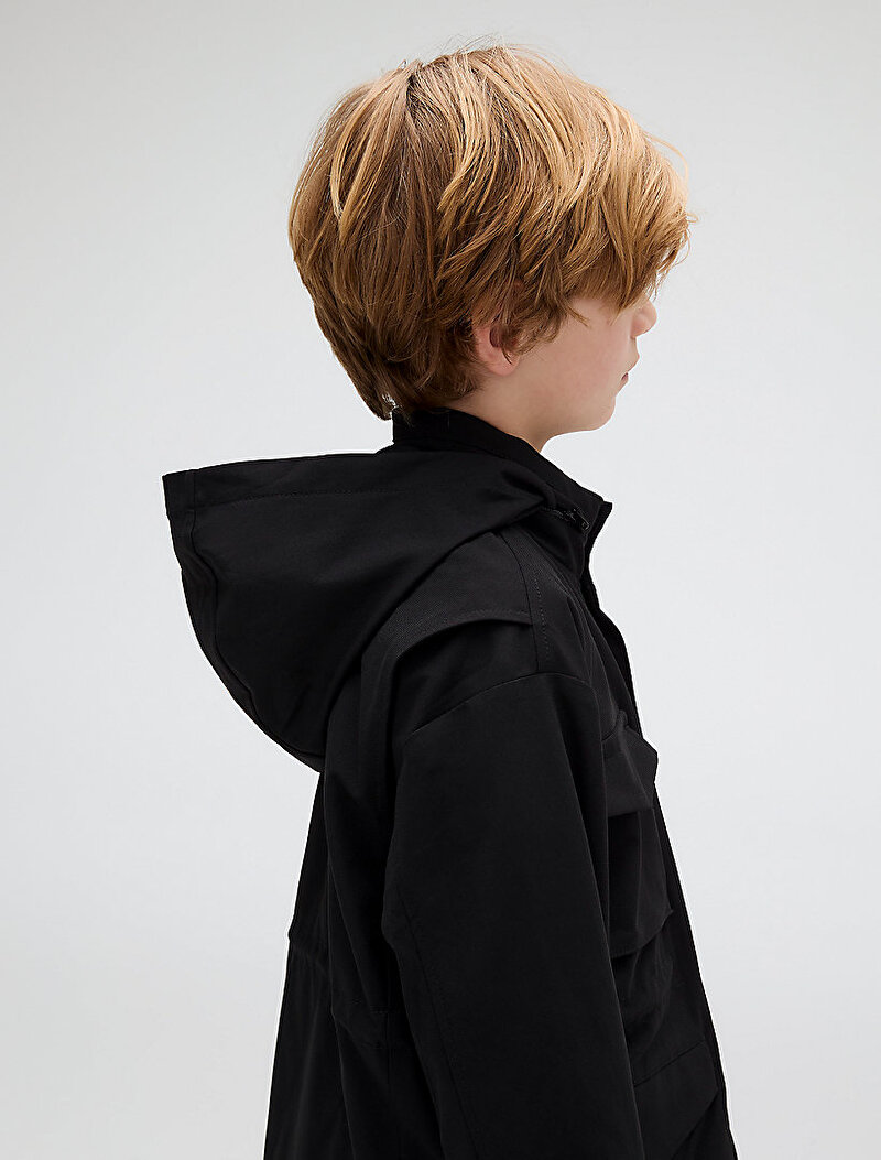 Calvin Klein Siyah Renkli Erkek Çocuk Dry Knit Field Ceket