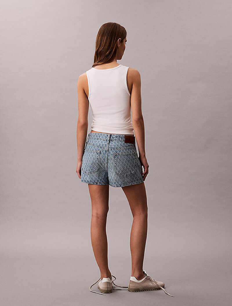 Calvin Klein Mavi Renkli Kadın 90s Fit Şort