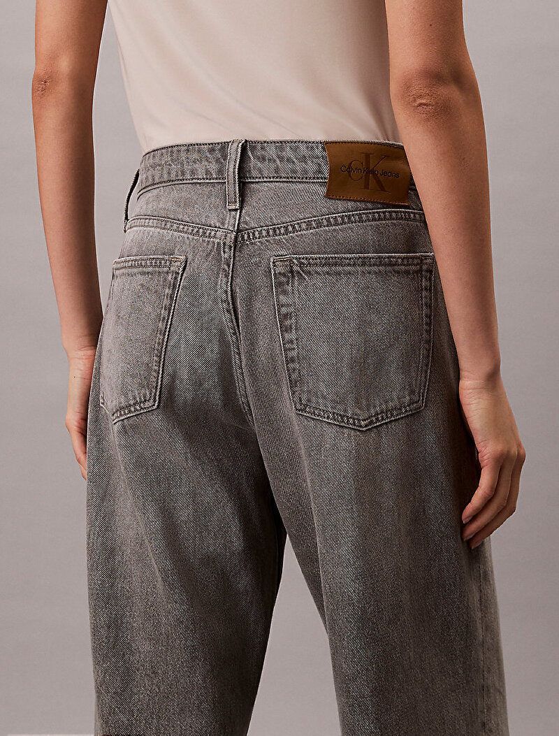 Calvin Klein Yeşil Renkli Kadın Low Rise Baggy Diamond Jean Pantolon