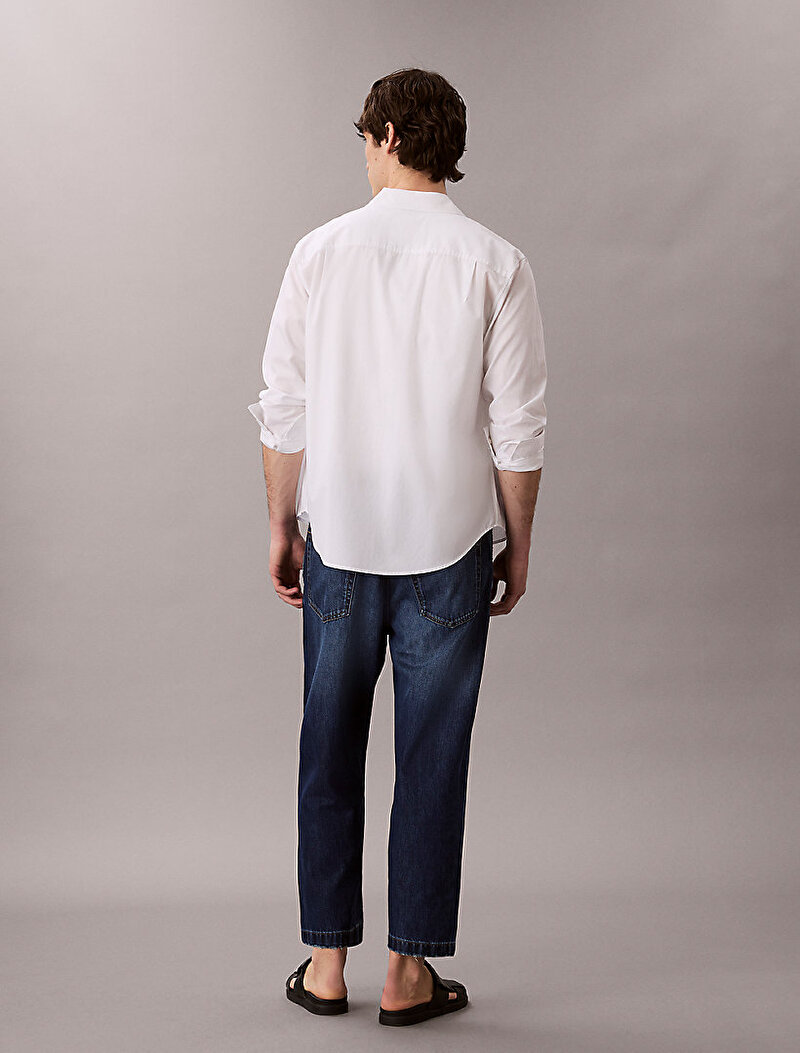 Calvin Klein Lacivert Renkli Erkek Cropped 90's Celtic Jean Pantolon