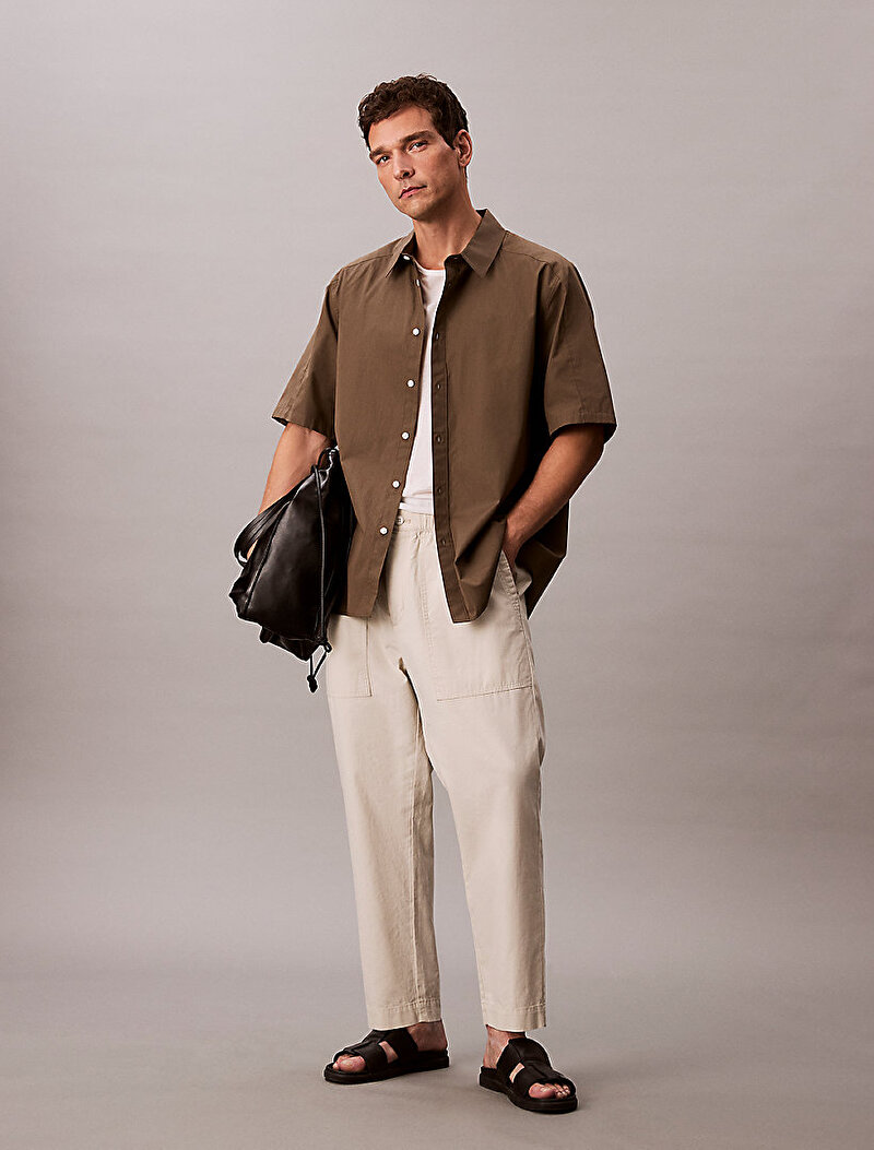 Erkek Cotton Linen Pantolon