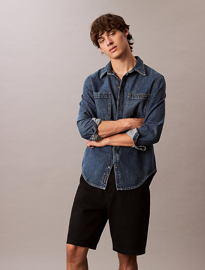 Calvin Klein Siyah Renkli Erkek 90S Ck Classic Şort