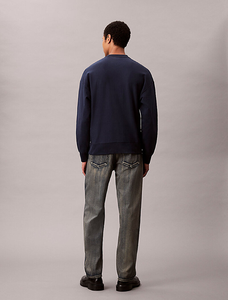 Calvin Klein Gri Renkli Erkek 90s Straight Sand Dune Jean Pantolon