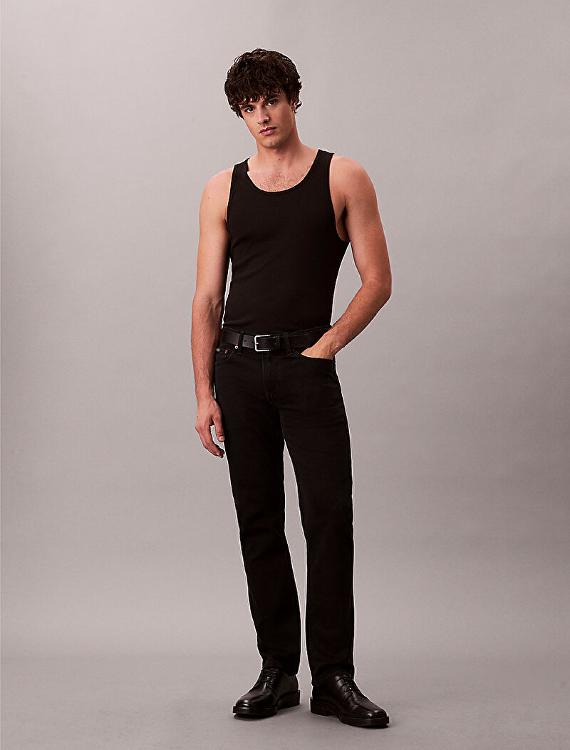 Calvin Klein Siyah Renkli Erkek Slim Straight Jaguar Jean Pantolon