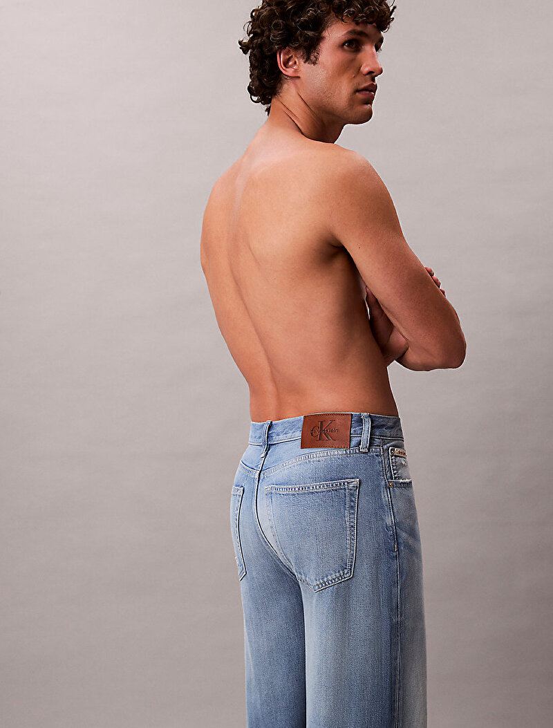 Calvin Klein Mavi Renkli Erkek Baggy Diamond Cove Jean Pantolon