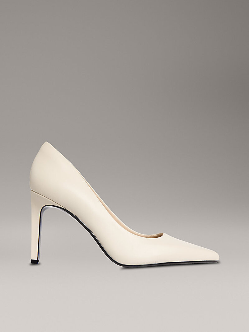 Calvin Klein Bej Renkli Kadın Pump 90 Pointy Topuklu Ayakkabı