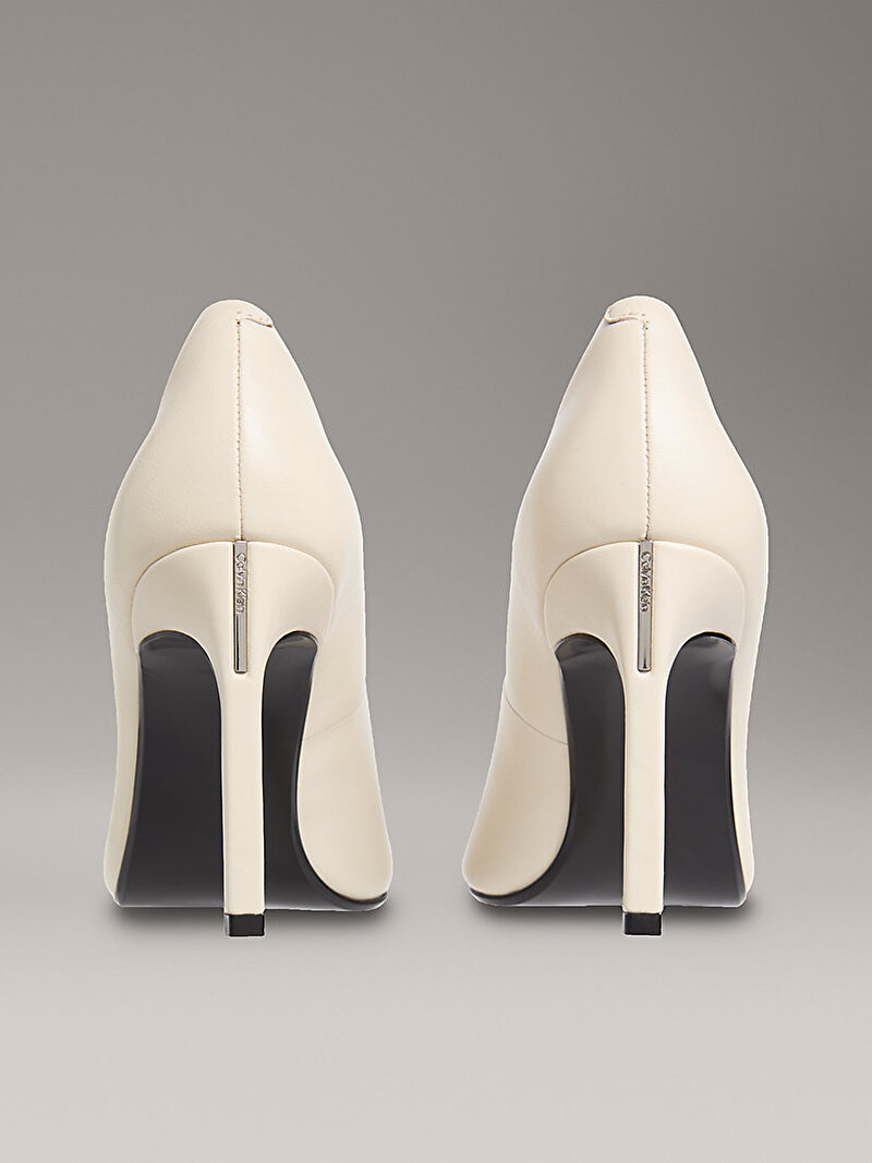 Calvin Klein Bej Renkli Kadın Pump 90 Pointy Topuklu Ayakkabı
