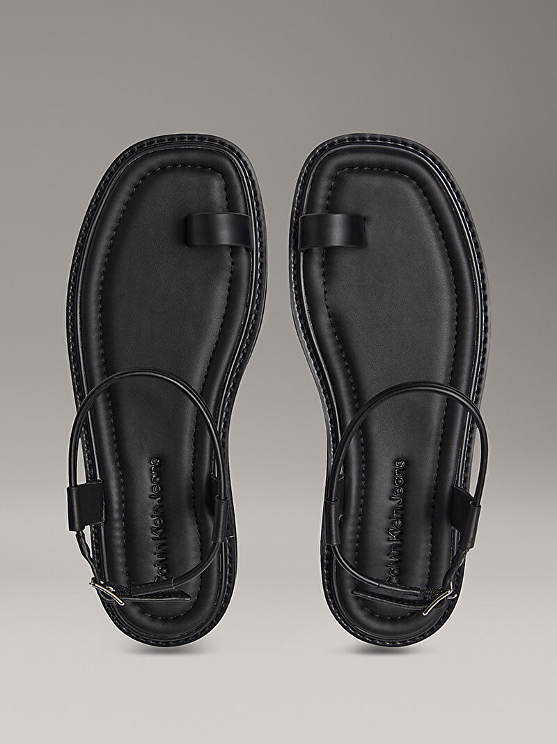Calvin Klein Siyah Renkli Kadın Rope Toe Post Sandalet