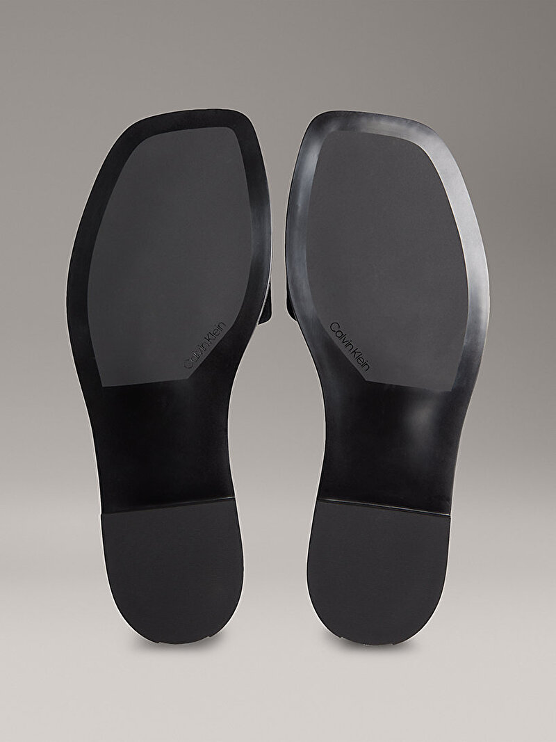 Calvin Klein Siyah Renkli Kadın Flat Squared Terlik
