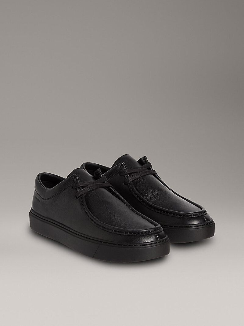 Calvin Klein Siyah Renkli Erkek Hybrid Apron Lace Up Klasik Ayakkabı