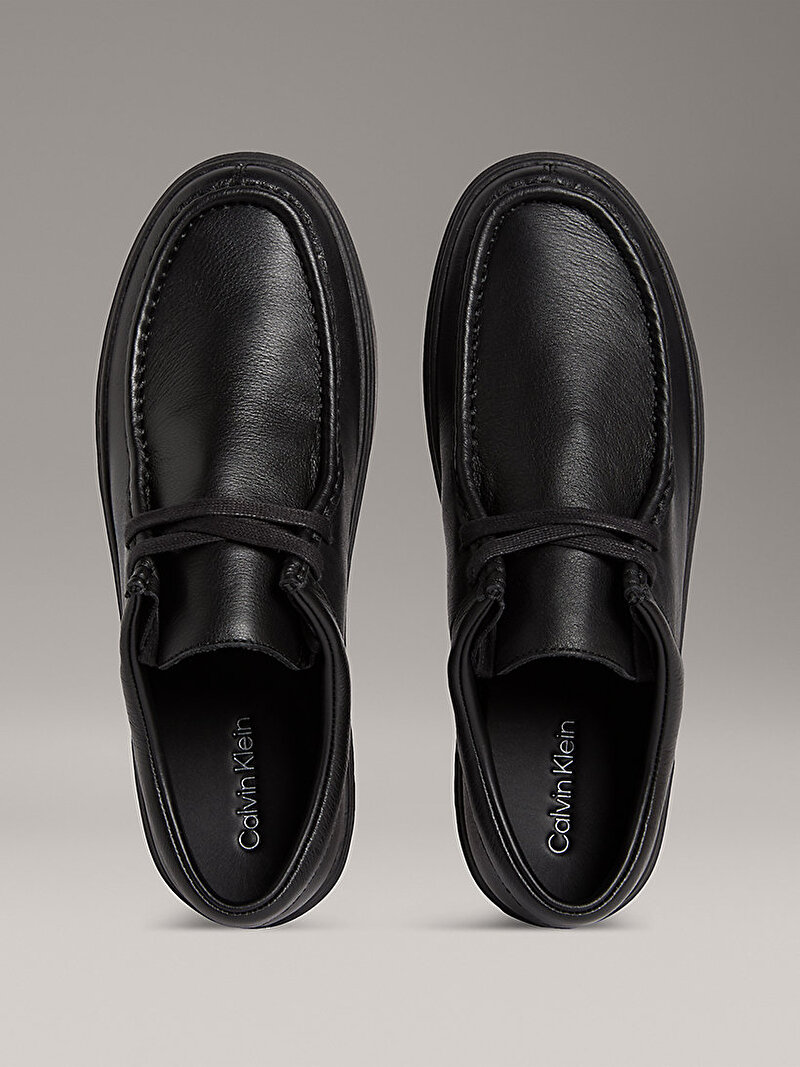 Calvin Klein Siyah Renkli Erkek Hybrid Apron Lace Up Klasik Ayakkabı