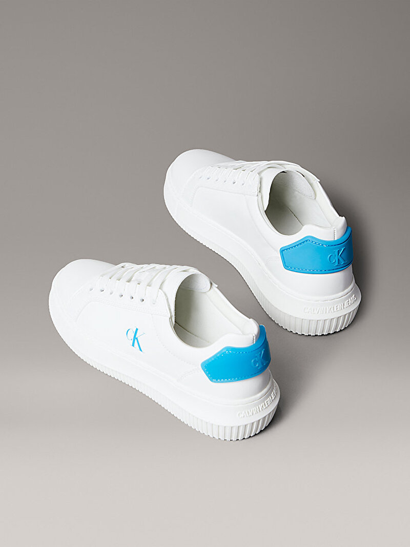 Calvin Klein Beyaz Renkli Erkek Chunky Cupsole Runner Sneaker