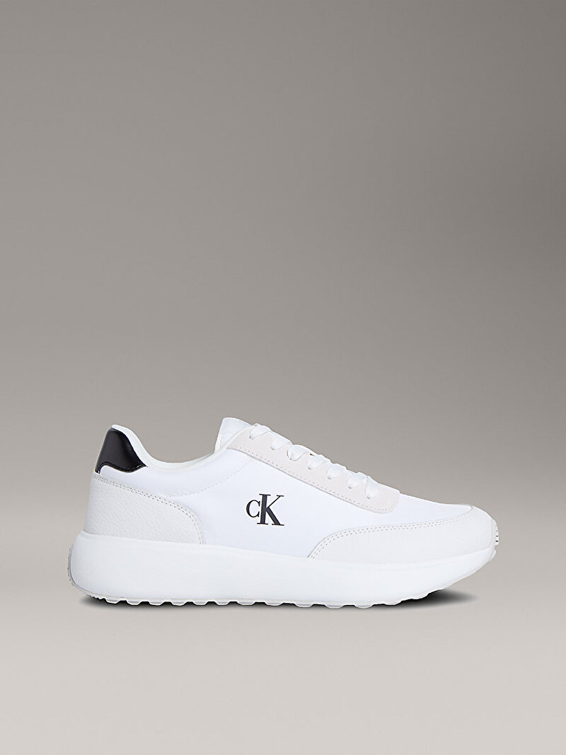 Calvin Klein Beyaz Renkli Erkek Athleisure Runner Sneaker