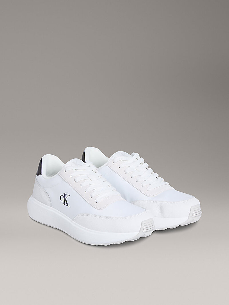 Calvin Klein Beyaz Renkli Erkek Athleisure Runner Sneaker