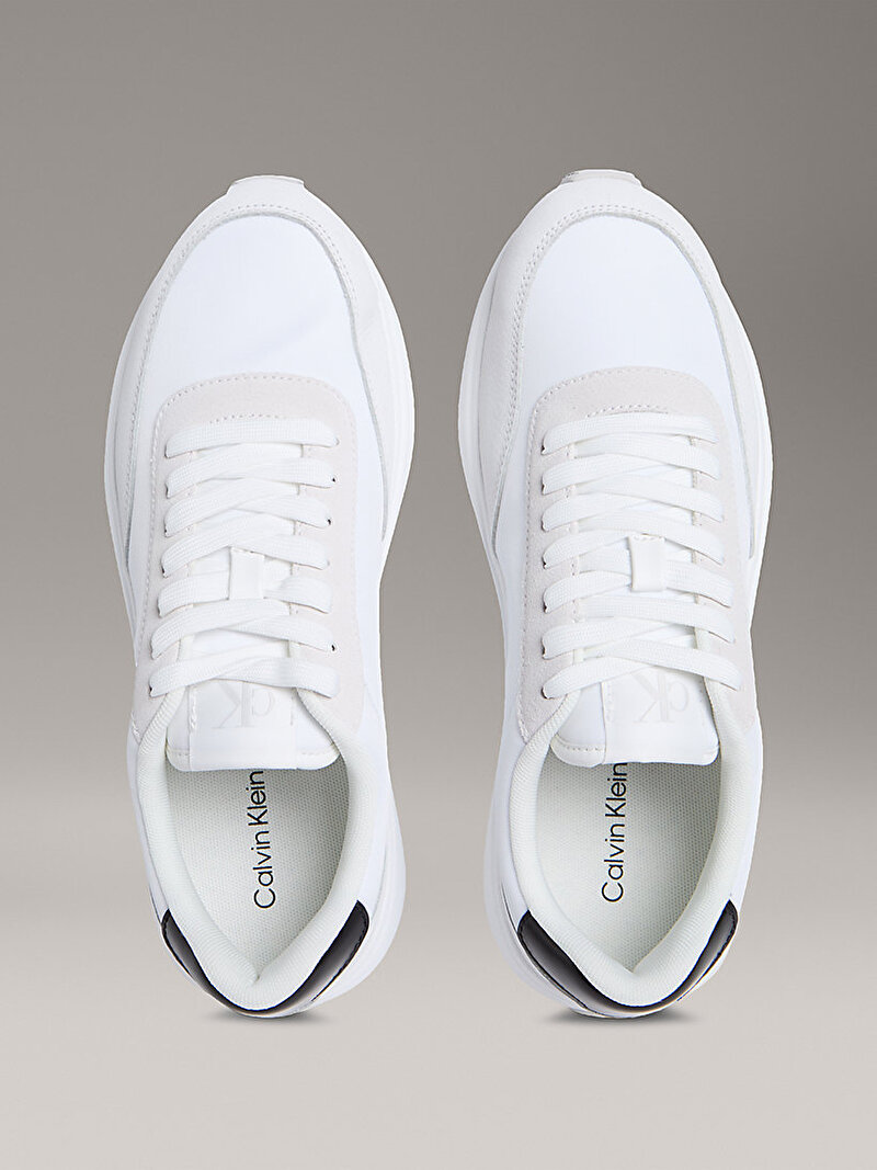 Calvin Klein Beyaz Renkli Erkek Athleisure Runner Sneaker