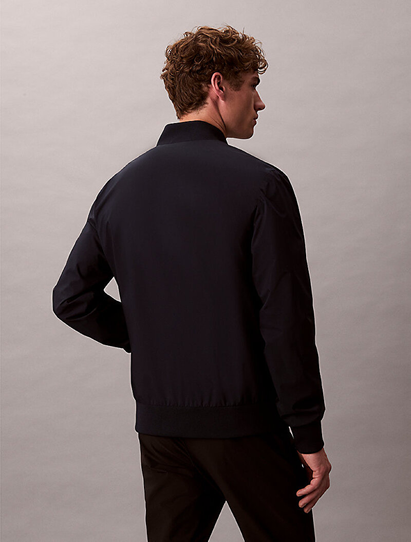 Calvin Klein Lacivert Renkli Erkek Matte Bomber Ceket