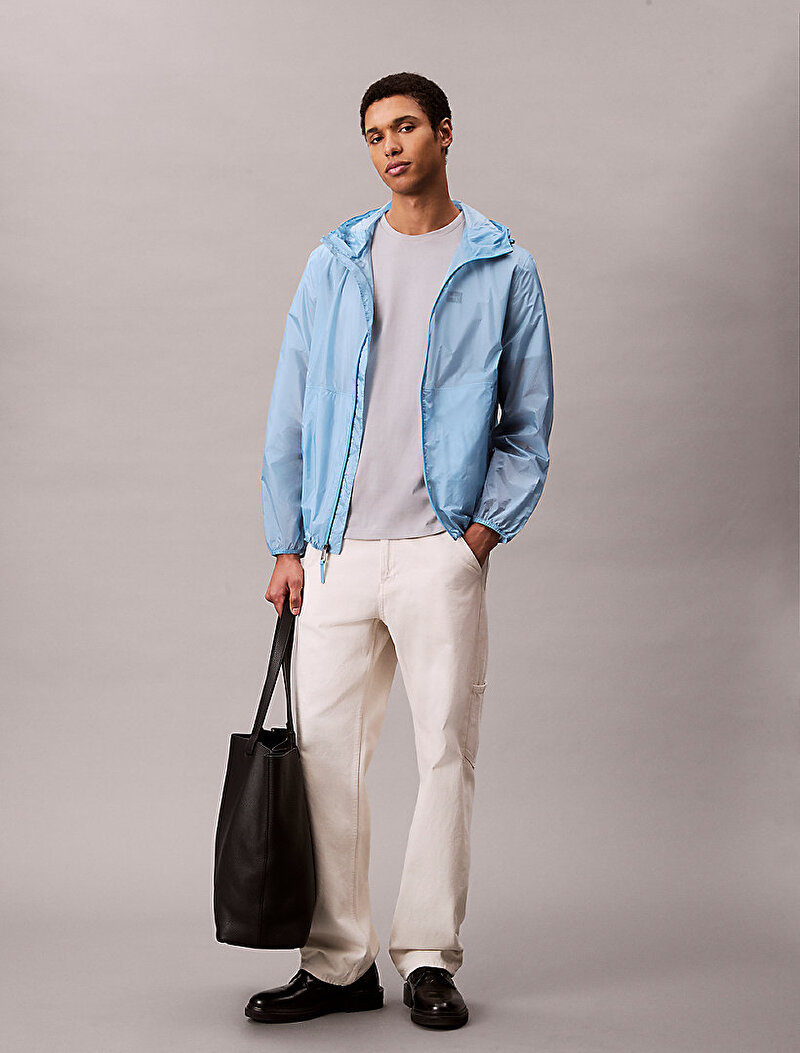 Calvin Klein Mavi Renkli Erkek Ultralight Ceket