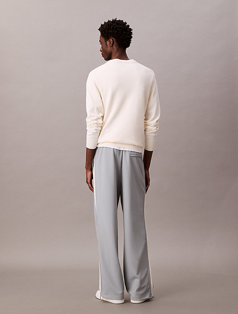 Calvin Klein Gri Renkli Erkek Stretch Twill Track Eşofman Altı