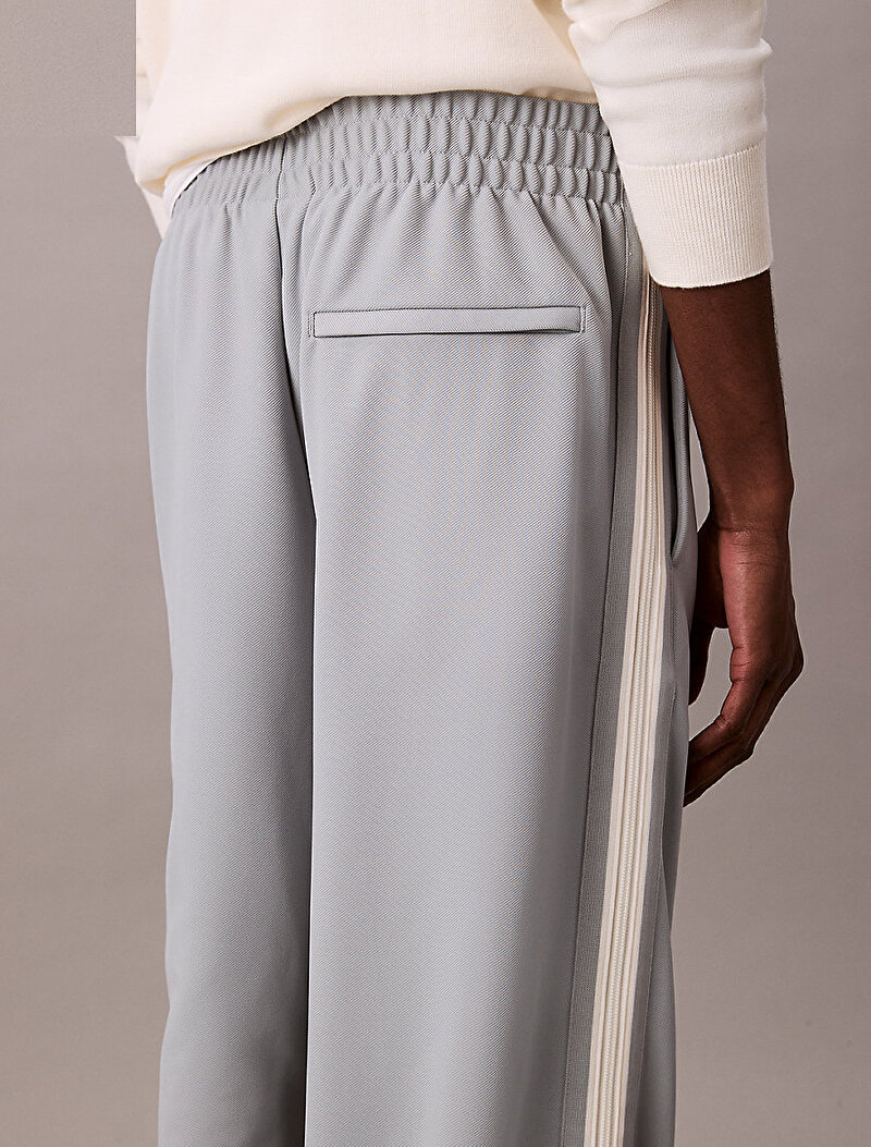 Calvin Klein Gri Renkli Erkek Stretch Twill Track Eşofman Altı